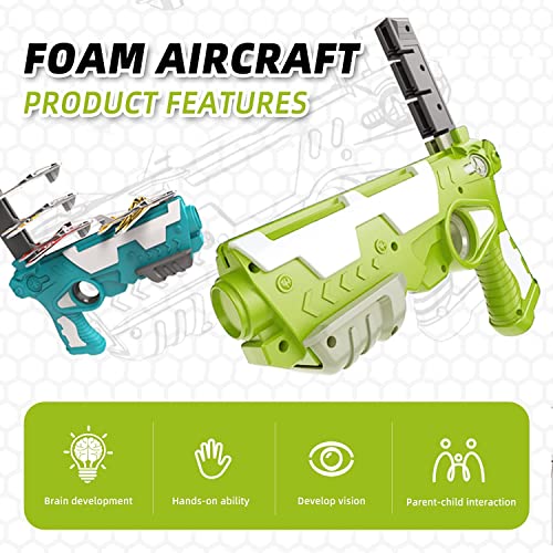 Image of Magicwand One Click Ejection Catapult Foam Plane Launcher Gun Toy For Kids【3 Yrs & Up】【Colors as Per Stock】【Pack of 2 Plane Guns】