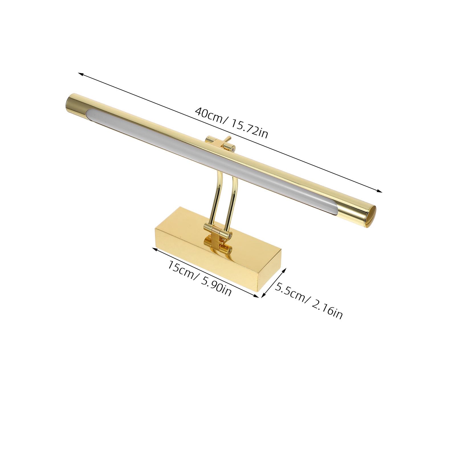 DOITOOL Lámpara De Pared Led Para Espejo De Baño 15.74 Pulgadas Luz Moderna Para Tocador Dormitorio Y Sala De Estar Fácil Instalación Diseño Elegante