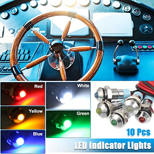Juego 10 luces LED indicadoras internas de 6mm para auto miniatura 2