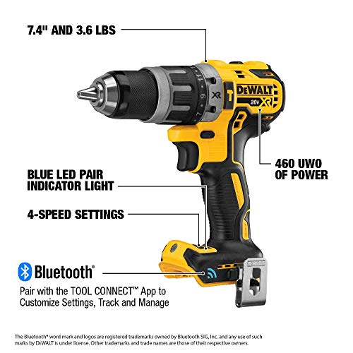 Dewalt Dcd797B 20V Max* Xr Tool Connect Compact Hammerdrill (Tool Only) #TOP2
