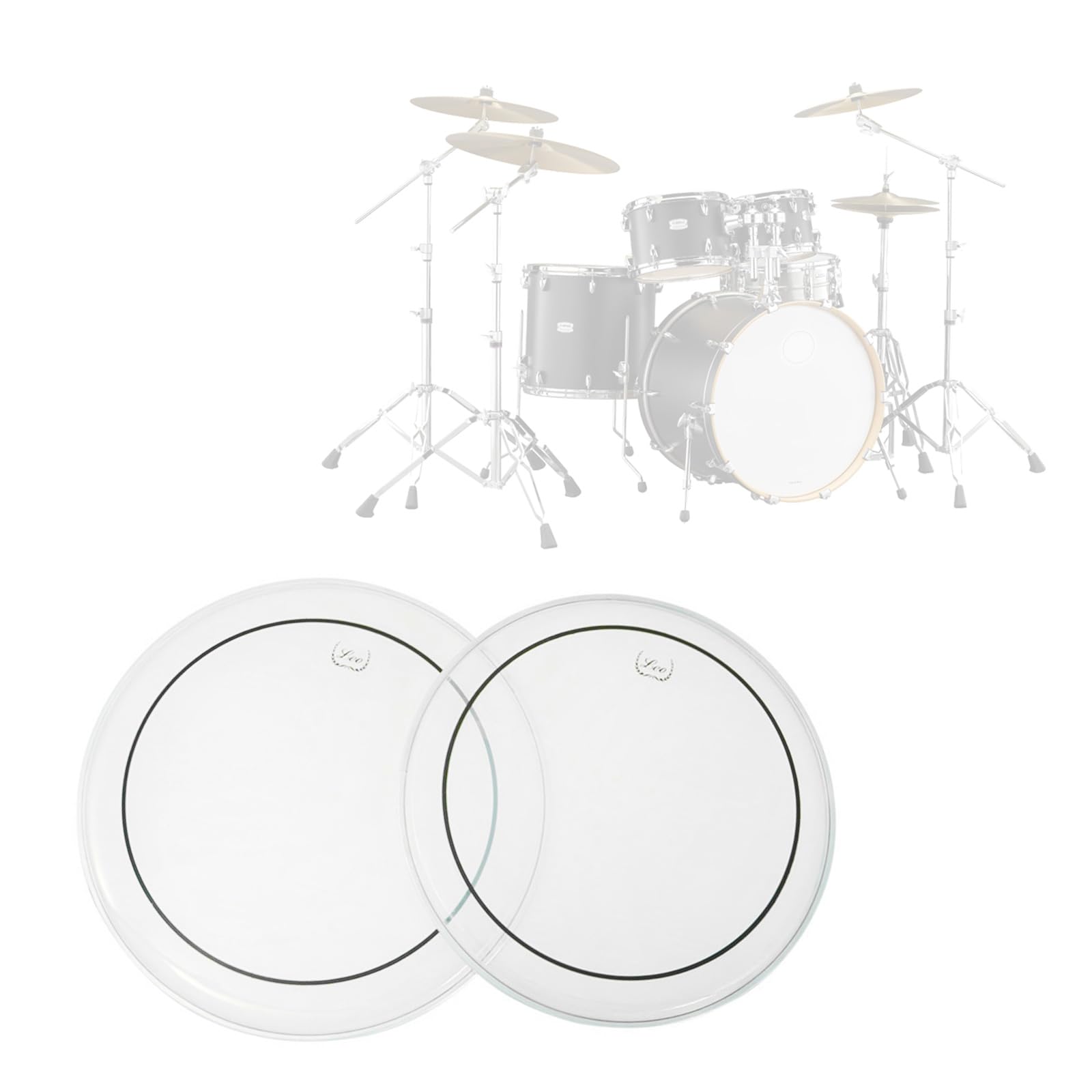 HapGlan Double Layer Bass Drum Patches Drumhead Kick Pad Protector for Music Lovers Students and Performers Easy to Use