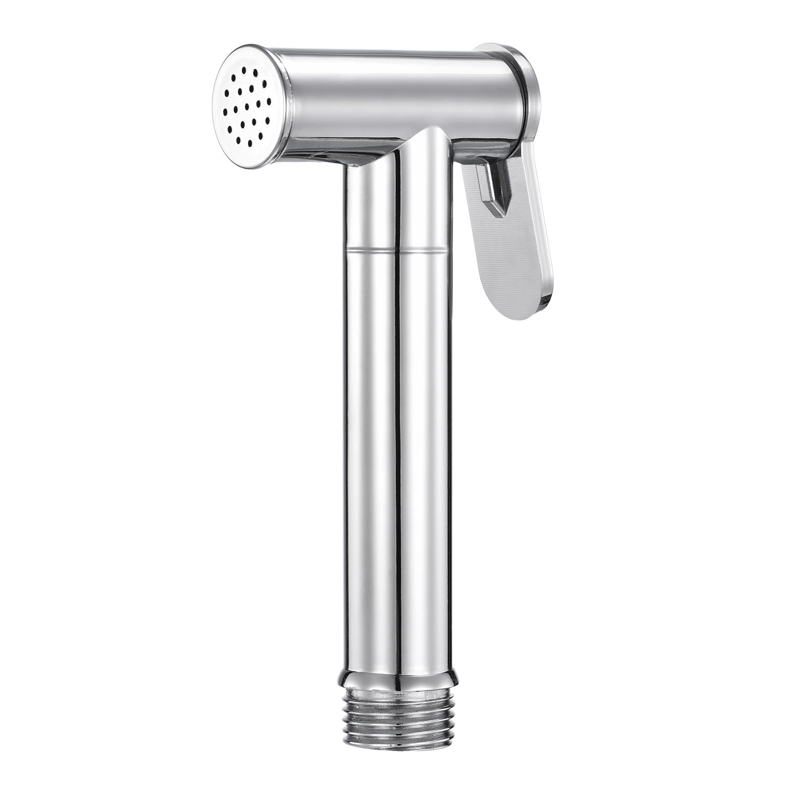 sourcing map Handheld Bidet Sprayer, Water Pressure Control Toilet Bidet Sprayer Shower for Bathroom Kitchen Flushing Washing Cleaning, Silver