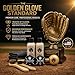 Rhino Wax - Baseball Golden Glove Break-in Kit - Oil for Ball Gloves, Mitt Conditioner, Glove Scrub, Daily Cleaner, Mallet, Wrap, Brushes, & 2 Microfiber Cloths - for Breaking in and Maintaining
