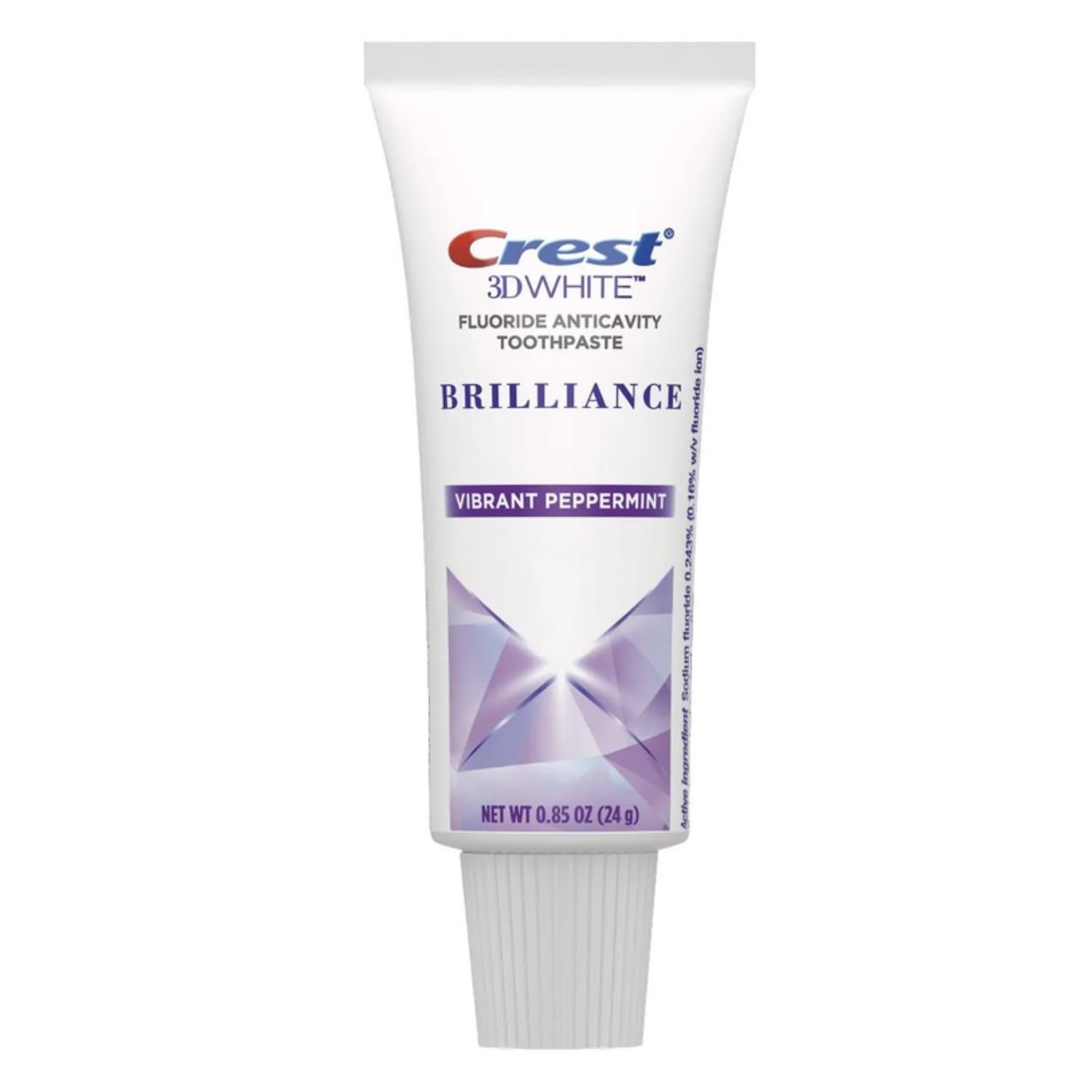 Crest Crest 3D White Fluoride Anticavity Toothpaste 0.85 oz (Pack of 10)