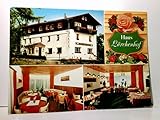  Bayerisch - Eisenstein. Restaurant Cafe Pension Haus Lärchenhof. Bes. Herbert Kühnhardt. Alte Ansichtskarte / Postkarte farbig, ungel. ca 70 / 80ger Jahre ?. 3 Ansichten : Gebäudeansicht, 2 x Gast ...