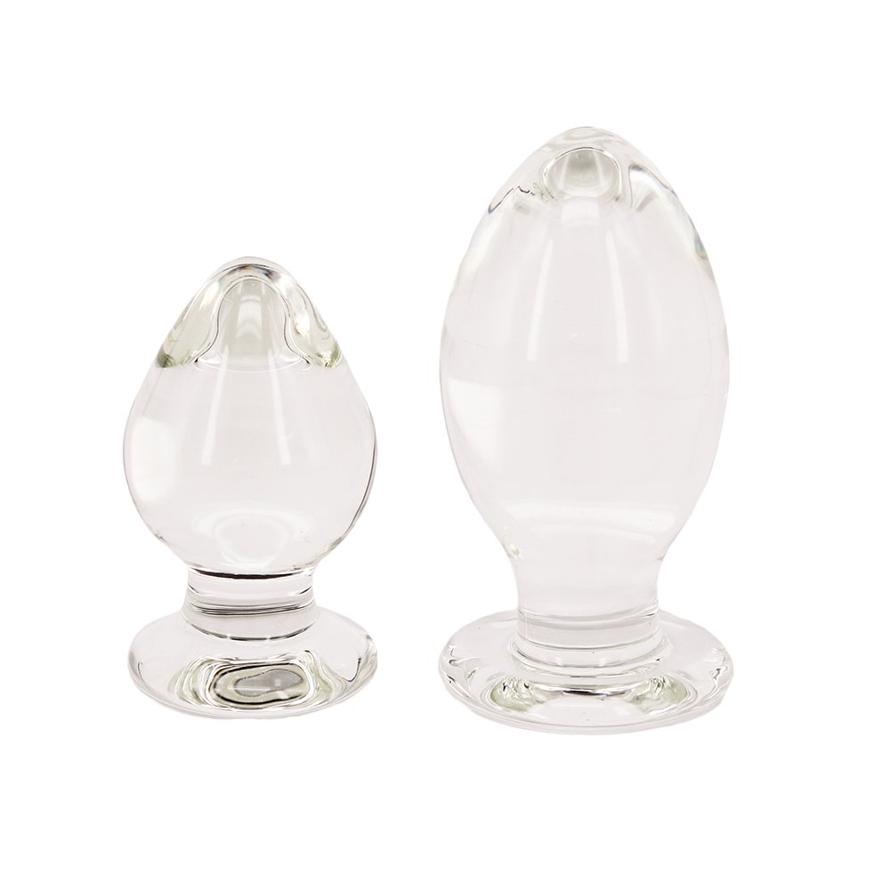 Amazon.com: Eastern Delights Huge Glass Butt Plug, G-spot Crystal Anal Plug  Trainer Sex Toy (Large) : Health & Household