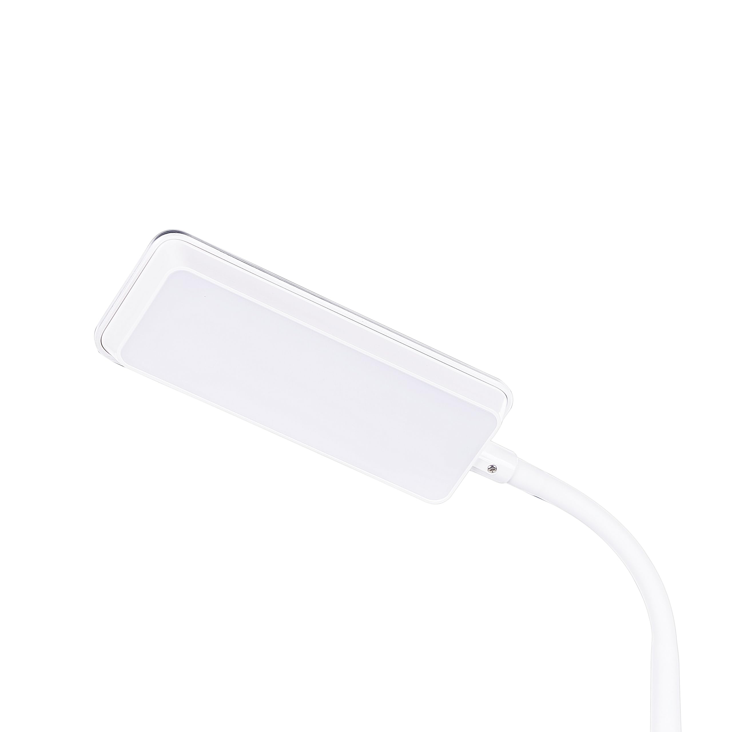 Beliani Lampada da ufficio LED bianco materiale sintetico braccio e regolabile regolatore 38 cm
