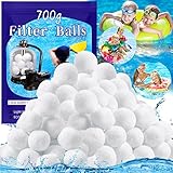 ENCOUN Bolas Filtro Piscina, Reutilizable Bolas Algodon Filtro de Piscina para Varios Filtros de Arena