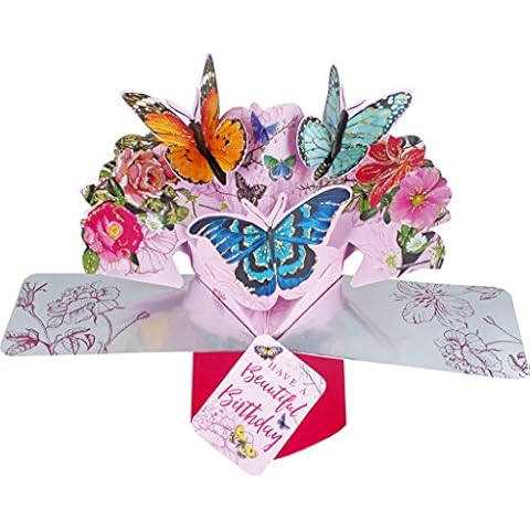 Birthday Butterfly 3D Pop-Up Greeting Card Cover