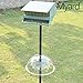 Myard 13 Inches Solid Clear PC Wobbly Squirrel Proof Baffle Deflector for Bird Feeder, Fit up 1.5 Inches + Pole/Post (Upgraded Version)