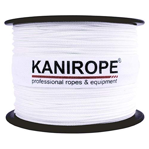 Preisvergleich Produktbild Kanirope® Polyesterseil Seil Polyester POLYBRAID 2mm 100m Weiß 8-fach geflochten