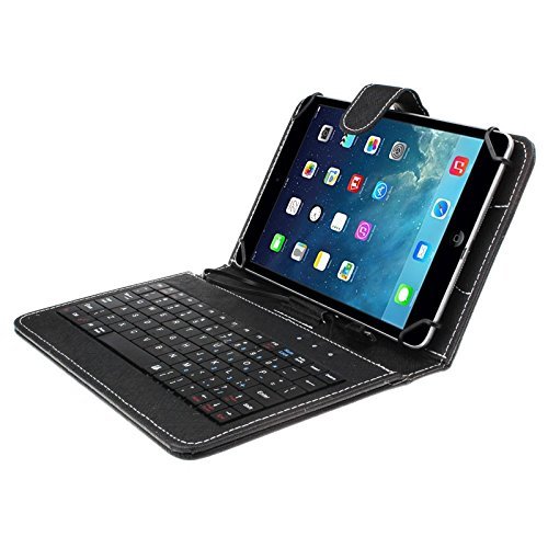 RICH CASE Exclusive 7” Inch USB Keyboard Tablet Case Cover Book Cover