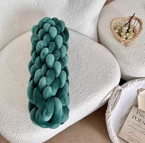 MGEMJMJ Knotting Pillows, Hand-Woven Knotting Spandex Velvet Pillows, Suitable for