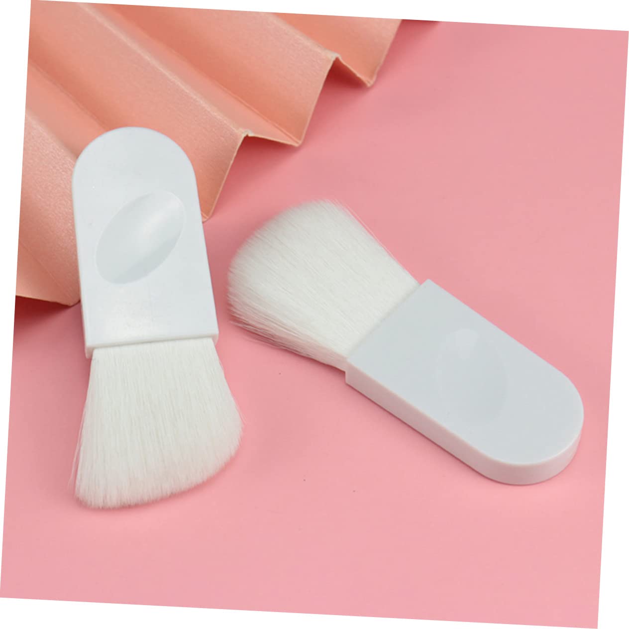 POPETPOP 25pezzi Pennelli Per Trucco Con Setole Morbide Brush Per Blush e Mischiare Facile Da Trasportare Design Unico e Carino Per Appassionati Di Make up e Principianti Bianco