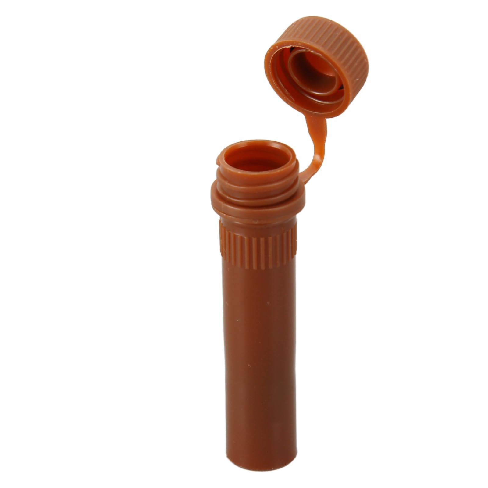 Tyenaza 500 Pièces Microtubes à Centrifuger, Tube à Centrifuger Professionnel en Polypropylène Transparent De 1,5 ML avec Couvercle à Pression, Microtubes à Centrifuger Coniques (Flat Brown)
