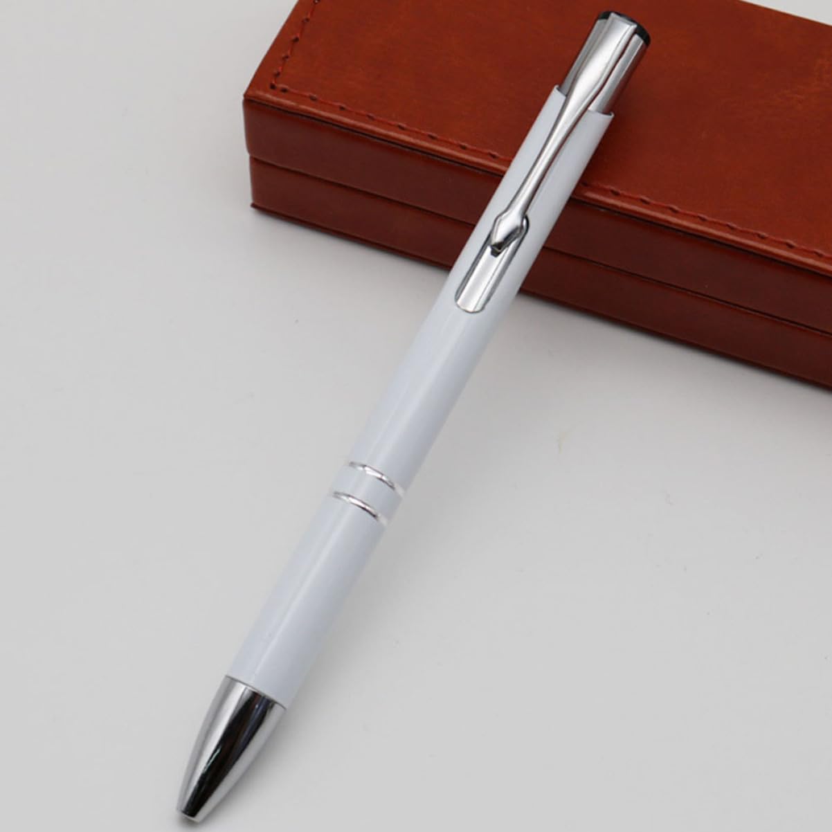 25piezas Bolígrafo De Metal Multifuncional De Tinta Azul Roja Gris y Plateada Para Escritura Diaria y Manualidades