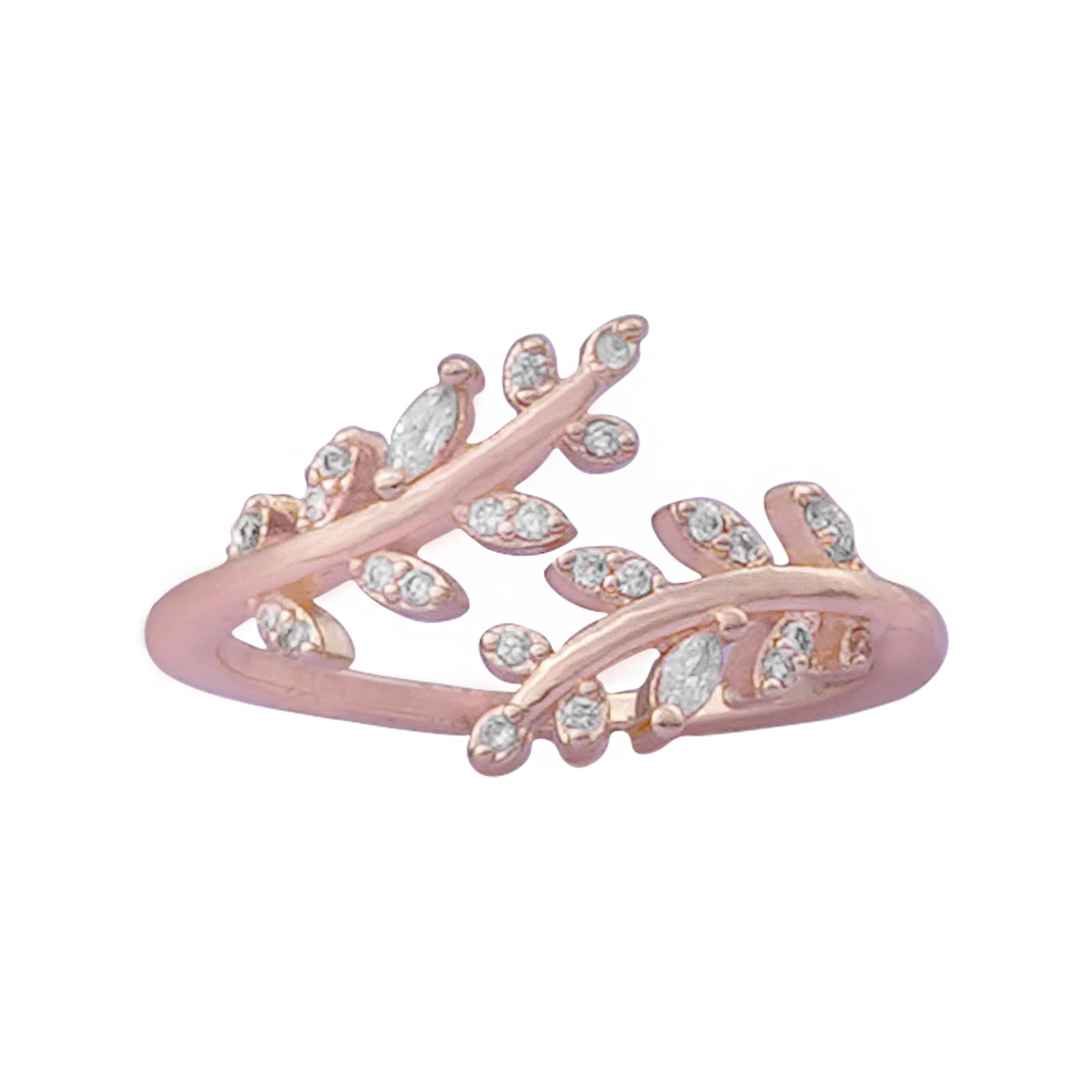 joker & witch Womens Falla Rhinestones Rose Gold Ring For Women,UK, One Size-picture-13