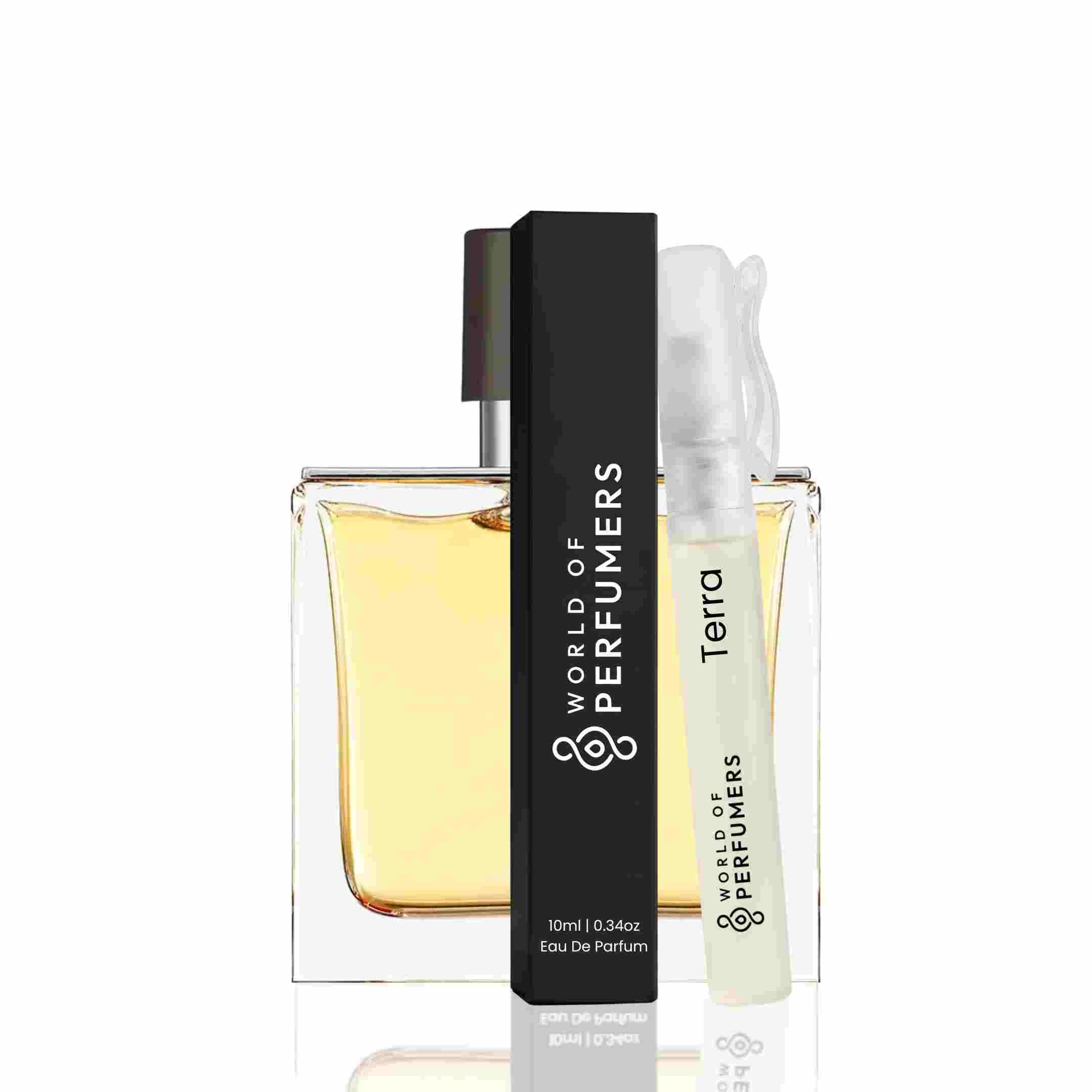 Terra Perfume for Men | Inspired by Terre D'Hermes | Fresh & Woody Fragrance | Long Lasting Fragrance for Daily Wear, Office & Parties | Travel-Friendly Perfume | 10 ML-image-1
