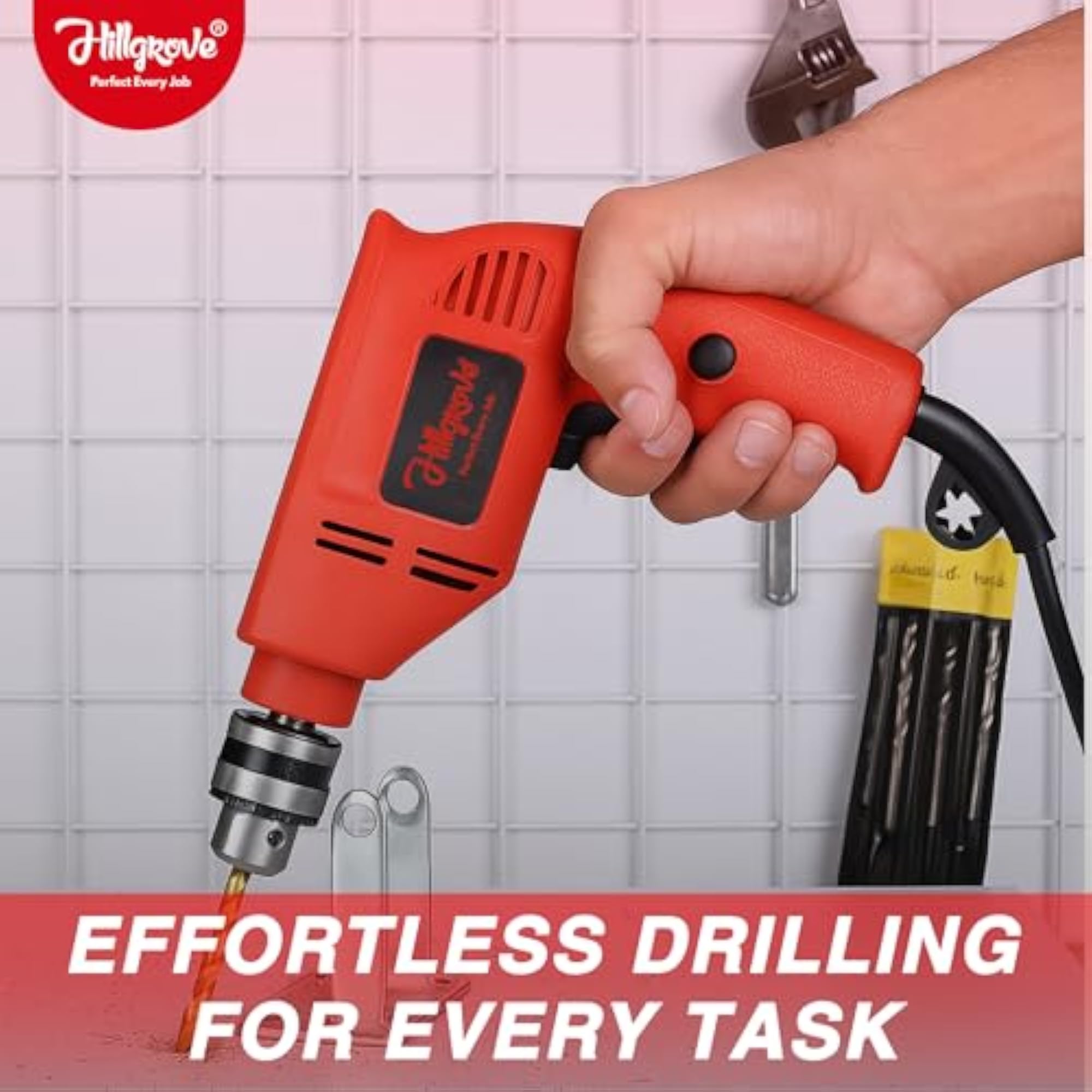 100% Copper Winding Drill Gun Kit with Angle Grinder & Wall Cutter