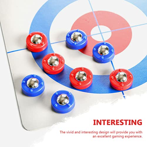 Foto von Sosoport 8 Stück Shuffleboard Ersatz-Pucks Mini-Shuffleboard Pucks Tabletop Equipment Roller Shuffleboard Curling Zubehör