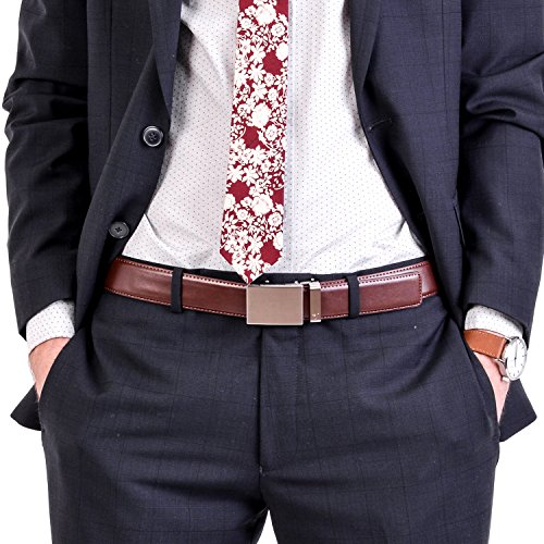 Image of Mission Belt Men's Leather Ratchet Belt, 40mm Metal Collection