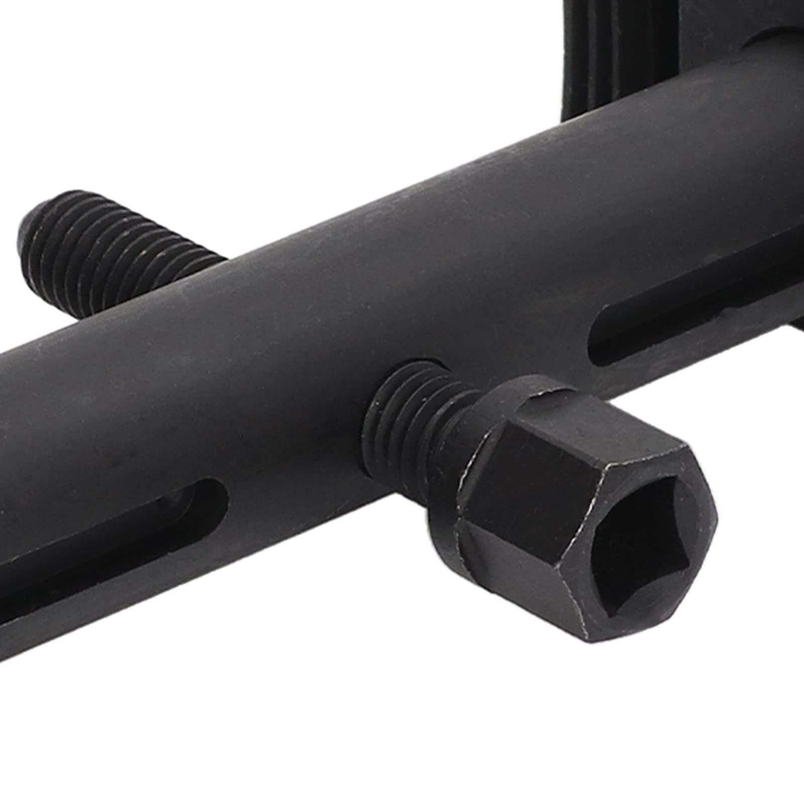 Extractor de polea de transmisión acanalada universal Extractor de cigüeñal de acero al carbono ajustable Extractor de polea para coches Herramienta reparación automotriz Para mecánicos aficionados