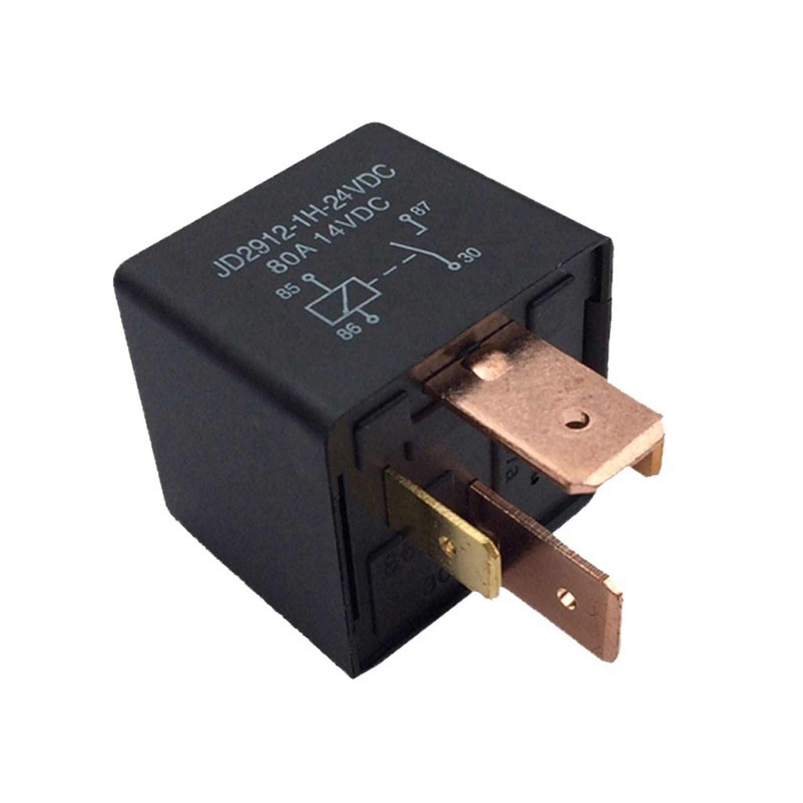 Relé inversor de 2 Piezas relé de Coche Pin de Cobre 80A JD1912 24V relé