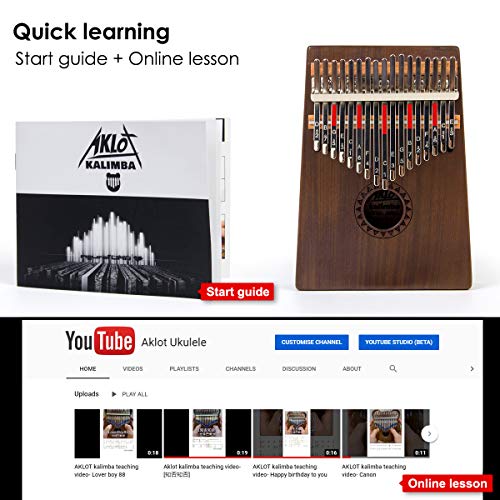 AKLOT 17 Touches Clés Kalimba, Professionnel De Haute Qualité Doigt Pouce Piano Instrument de Musique Cadeau pour les… - Les Beatles, Paul McCartney, John Lennon, RIngo Starr, George Harrison AKLOT 17 Touches Clés Kalimba, Professionnel De Haute Qualité Doigt Pouce Piano Instrument de Musique Cadeau pour les… – Image 7