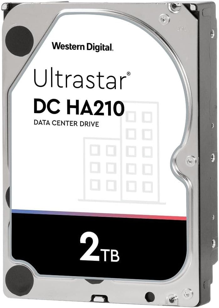 Western Digital 2TB Ultrastar DC HA200 SATA HDD - 7200 RPM Class, SATA 6 Gb/s, 128MB Cache, 3.5" - HUS722T2TALA604
