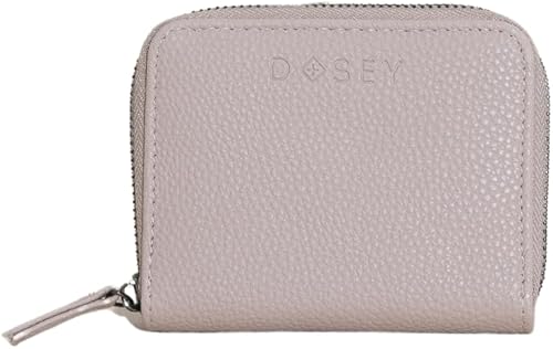 Dosey Wellness Wallet - Organizador de pastillas de viaje y bolsas de píldoras fáciles de deslizar, estuche de píldoras de cuero vegano con 7
