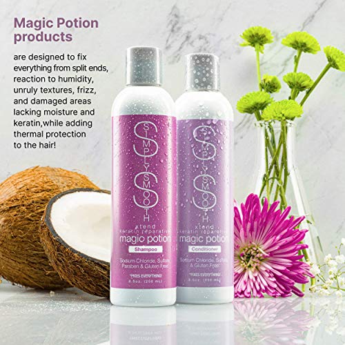 Simply Smooth Xtend Keratin Magic Potion Conditioner Daily Conditioner Restore & Repair Dry, Damaged, Keratin Depleted Hair Hydrate & Create Soft, Healthy Hair For All Hair Types 8.5 Oz. #TOP4