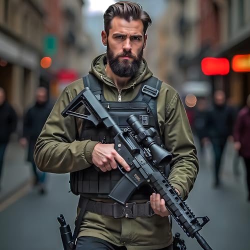 MOZETO Tactical Belt for Men 1.5" Nylon Combat Work Emt Heavy Duty Belt with Quick Release Talon Buckle4