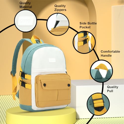 Image of Tinytot 30 Litre Japanese Korean Style School Bag Water-Resistant Laptop & Travel Backpack - Unisex Large 18 Inches Multipurpose Student Backpack for Boys & Girls, Men & Women