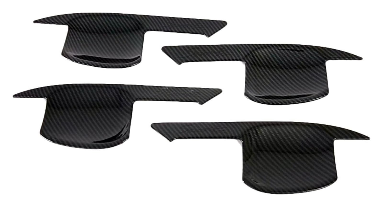 Qwqthgs 2 Car Exterior Door Handle Cap For Hyundai For Tucson 019 020 Car Exterior Door Handle Bowl Cover Trim Garnish Abs Carbon Fiber(2)