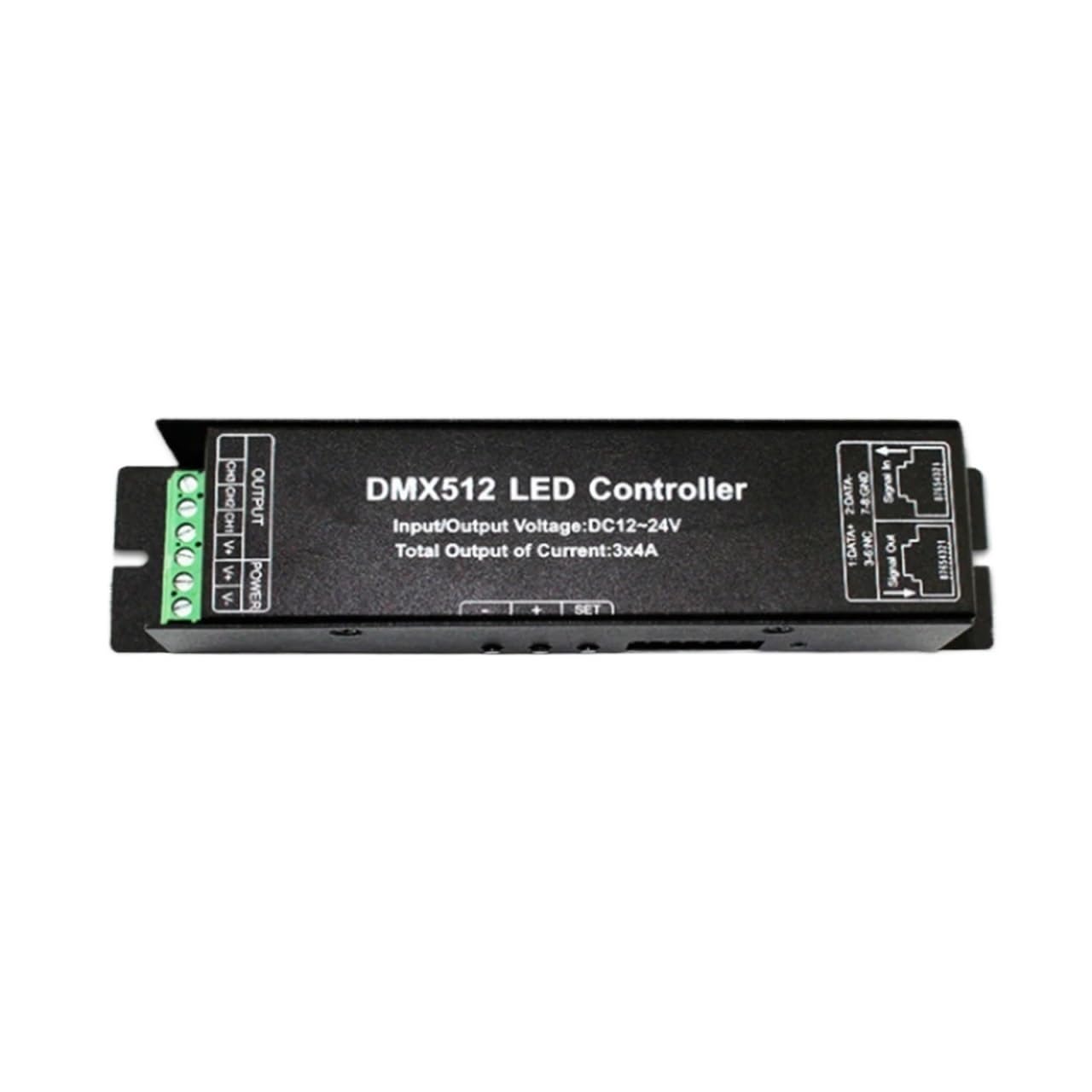 3/4CH DC12-24V RGB RGBW 512 decoder led Controller LED DMX512 4 Channels*4A(3 Channels X 4a)