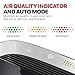 Honeywell HEPA Air Purifier for Home, 2423 Ft² Rooms in 1 hour, Air Quality Monitor, Auto Mode, Reduces Allergens, Dust, Pollen, Pet Dander, Odors, Smoke, Black, HPA5300B