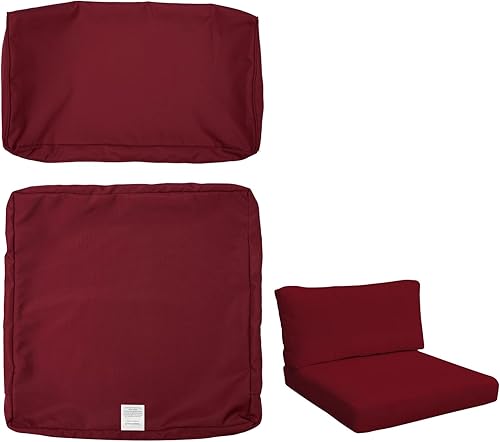 ClawsCover Juego de 2 fundas de repuesto para asiento y respaldo de exteriores para muebles de patio, sofá seccional, duradero, sin decoloración,