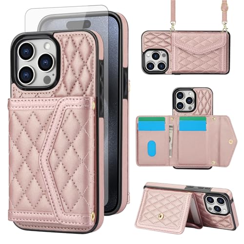 Coque iPhone 12 Pro Max anti-piratage RFID avec vitre de protection et sangle