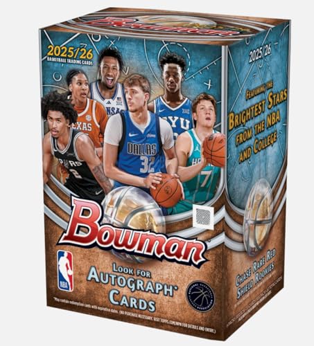 2025-26 Bowman Basketball Sealed Blaster Value Box (6 Packs/Box)