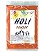 Produktbild INDIAN STORE 24 10 Beutel Holi Gulal Pulver wasserlöslich Natural Festival Fotoshooting Rangoli Colors Regenbogen Powder holy farbbeutel Glitzer Farbpulver Fotos (Safety Orange)