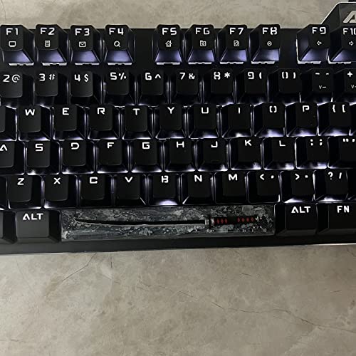 Image of Custom Black Knife Space Bar Keycap for MX Mechanical Keyboard - Unique Gifts for Friends