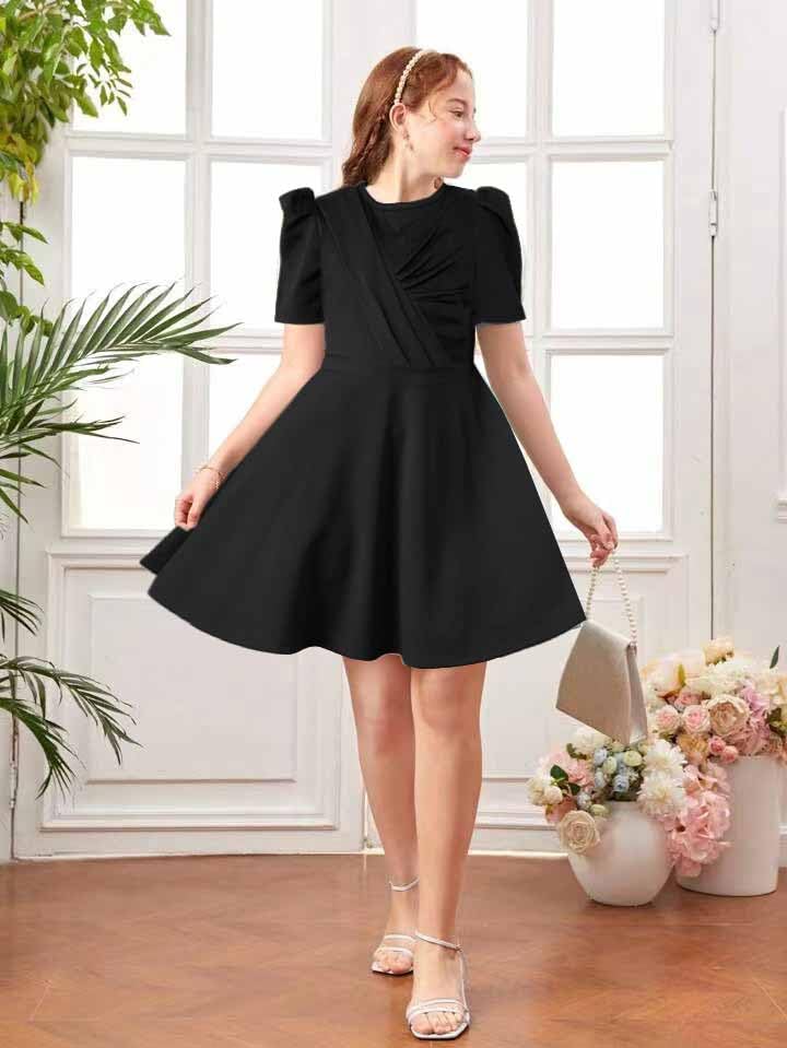 Teen Girls Elegant Prom Dresses High Waist A-Line Homecoming Casual Party Special Occasion Dance Dress,8-14 Years4