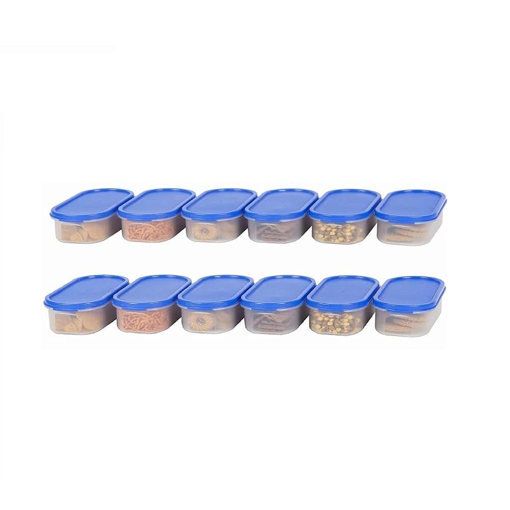 See full amazon price history chart for SIMPARTE Modular Containers Oval with Plain Lid Set for Kitchen Storage, Plastic Containers, Rice, Dal,Atta, Flour, Cereals, Pulses, Snacks, Stackable, 535 ML Set of 12 - Blue Lids SIMPARTE Modular Containers Oval with Plain Lid Set for Kitchen Storage, Plastic Containers, Rice, Dal,Atta, Flour, Cereals, Pulses, Snacks, Stackable, 535 ML Set of 12 - Blue Lids (B08V8YYF6K) Amazon Price History, Amazon Price Tracker