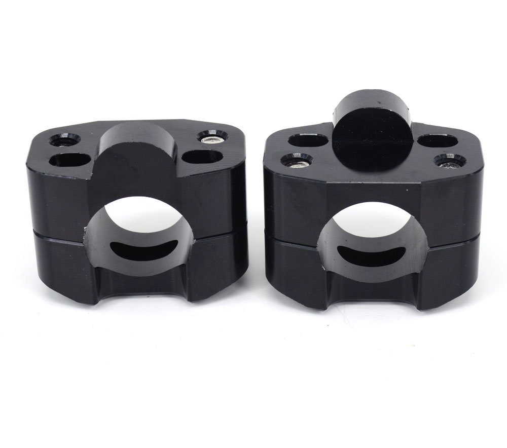 Fast Pro Adaptateur de Pince de Montage pour Guidon de Moto échange 7/8"à 1 1/8" pour pour CRF YZF KXF KLX RMZ DRZ KX RM YZ SX EXC XC 65 85 125 250 Dirt Bike-Noir