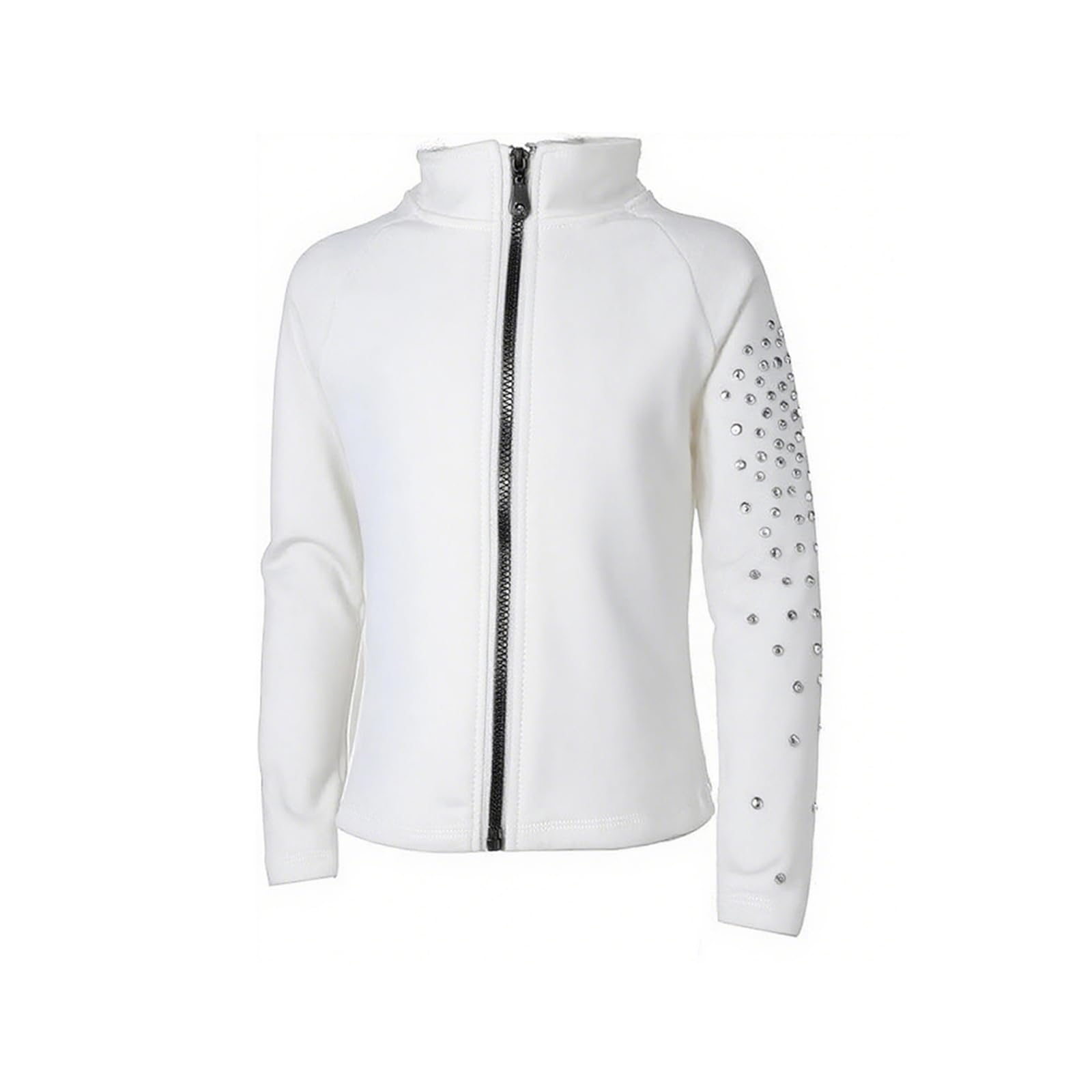 LIUHUO Mädchen Eiskunstlauf-Trainingsjacke – Elegantes belüftetes Übungs-Top