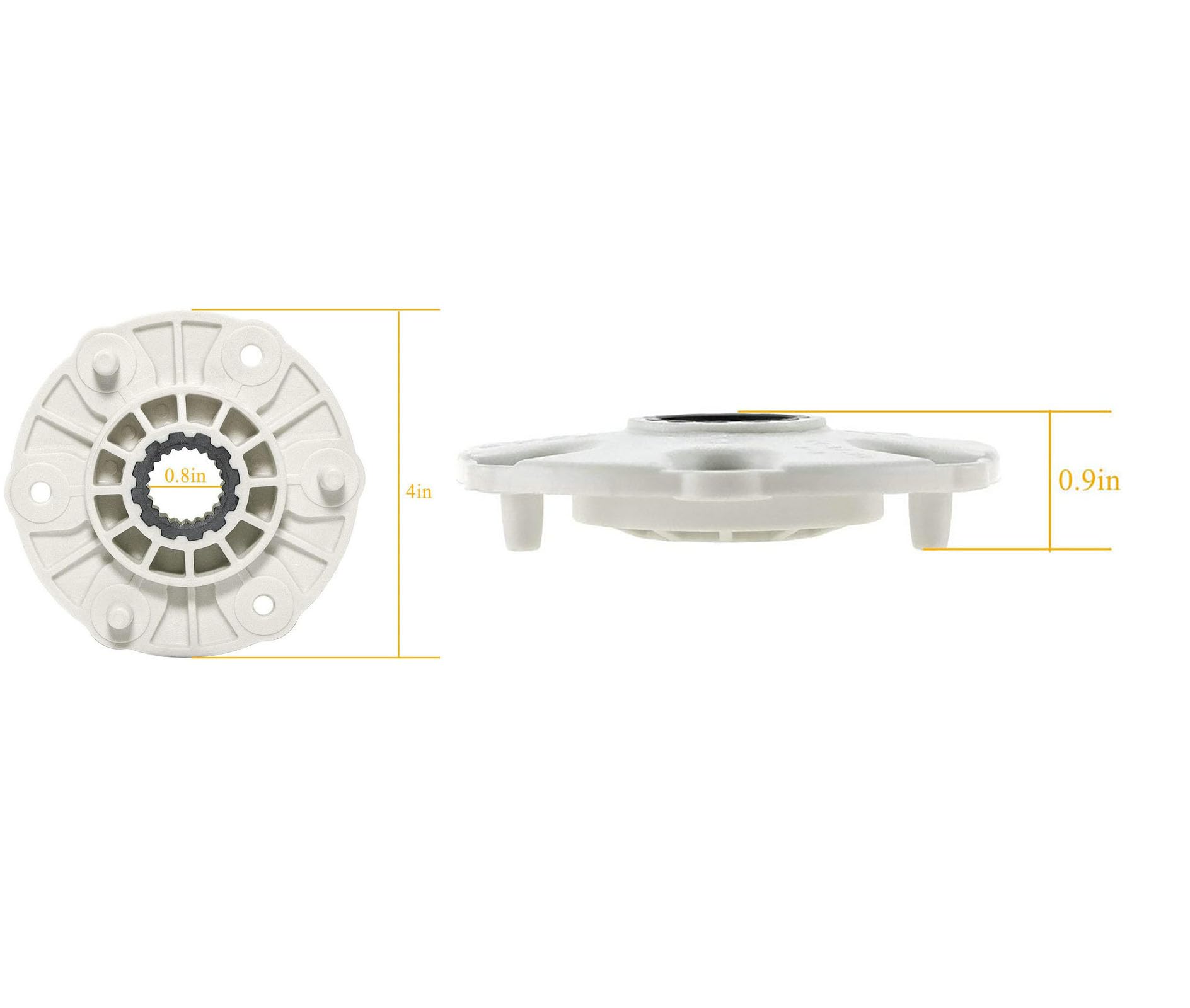 2 Pcs Washer Rotor Hub MBF618448 For LG Washing Machine 4413ER1001C 4413EA1002B 4413ER1004B 4413ER1005F PBT-GF30