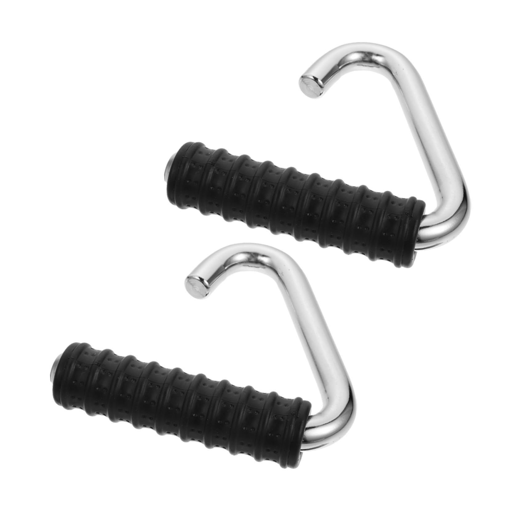 TOYANDONA Agarres para Poleas de Gimnasio, 2 Piezas, Acero y TPR, para Tríceps y Espalda, Fáciles de Instalar, Uso en Casa o Gimnasio