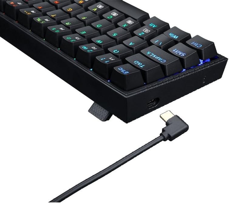 Teclado Mecânico Gamer Redragon Castor RGB K631-RGB ABNT2 Switch Redragon Marrom USB Removível, Preto - K631-RGB (PT-BROWN) 7 51v5vhVQmTL. AC SL1000