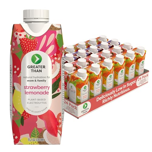 Image of Greater Than Lactation Supplement Support, Coconut Water, Vitamins & Electrolyte Drink for Breastfeeding, Breast Milk & Immune Support, Lactation Cookies Alt, Gluten Free, Low Sugar, 24 Variety Pack