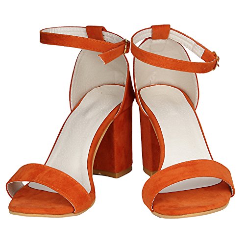 Image of Misto Women's and Girl's Formal Casual Suede Leather Block Heel Sandal